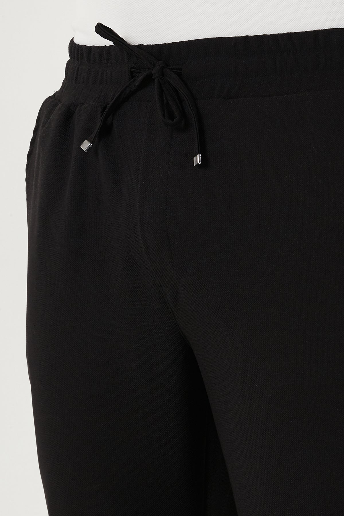 Buratti Streç Regular Fit Normal Bel Düz Paça Jogger Erkek Pantolon CF25617953 SİYAH