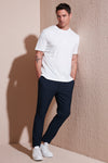 Buratti Streç Regular Fit Normal Bel Düz Paça Jogger Erkek Pantolon CF25617953 LACİVERT