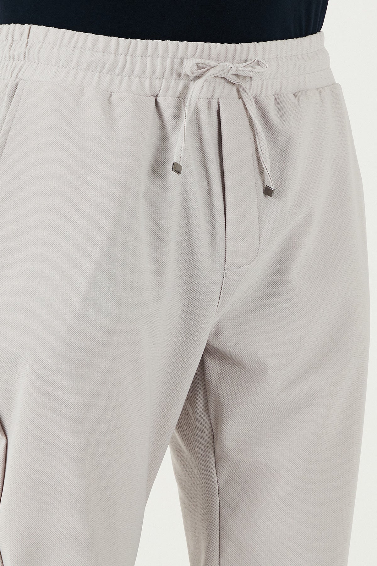Buratti Streç Regular Fit Normal Bel Düz Paça Jogger Erkek Pantolon CF25617953 GRİ