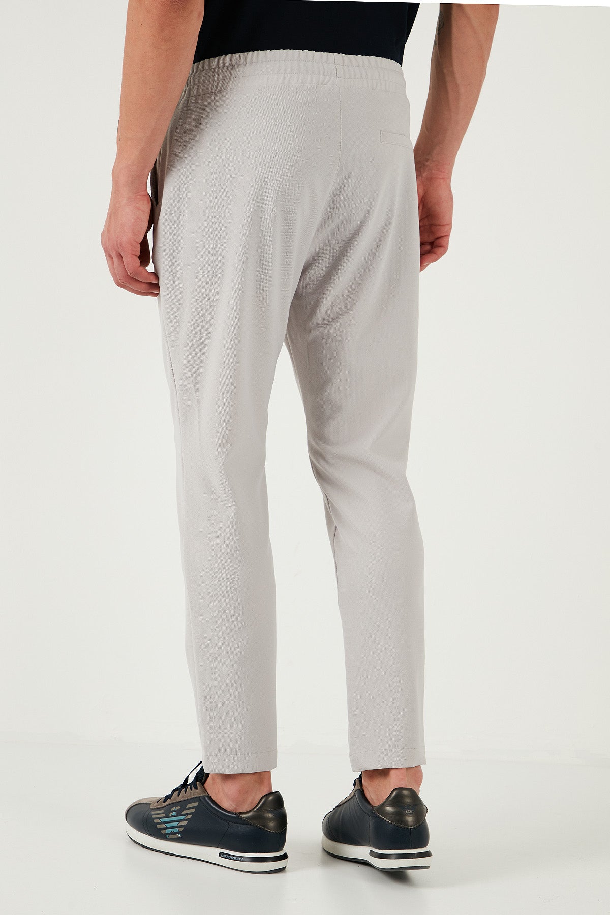 Buratti Streç Regular Fit Normal Bel Düz Paça Jogger Erkek Pantolon CF25617953 GRİ