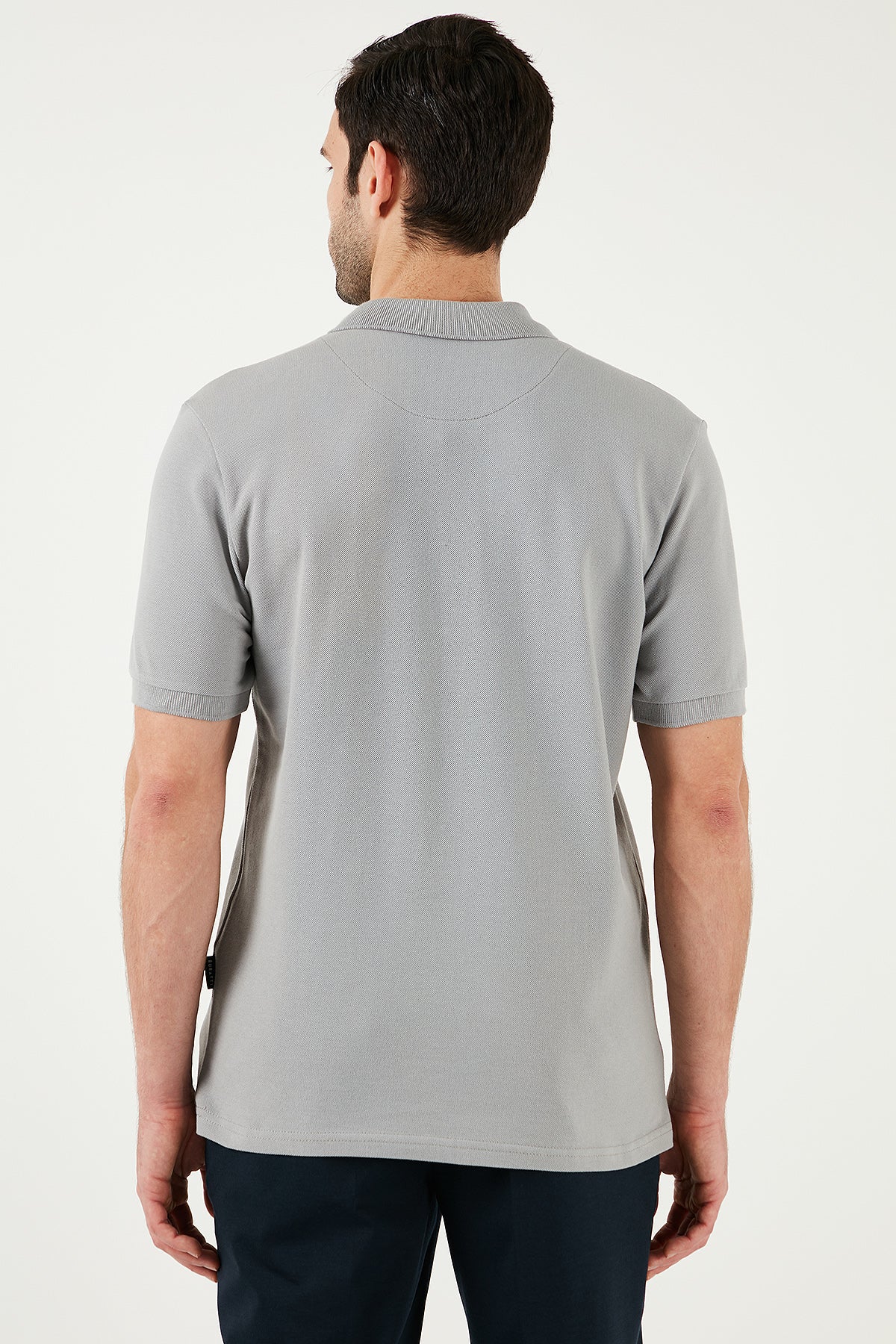 Buratti Pamuklu Regular Fit Düğmeli Polo Yaka 4'lü Paket Erkek T Shirt 590211827S4 Kül-Elma Yeşili-Gri Melanj-Haki