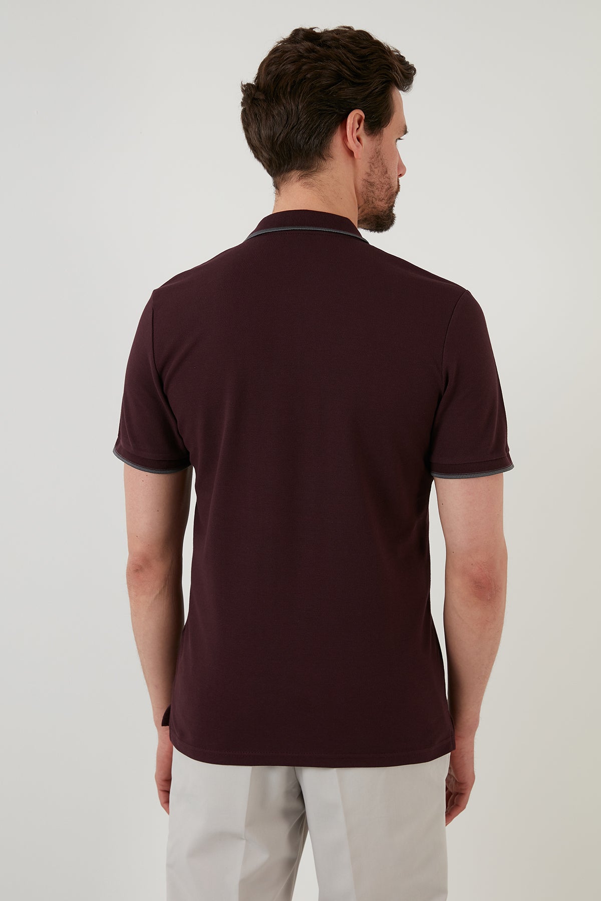 Buratti Pamuklu Regular Fit Düğmeli Polo Yaka 5'li Paket Erkek T Shirt 590211827S5 Vişne-Antrasit-Hakisarı-Beyaz-Mavi