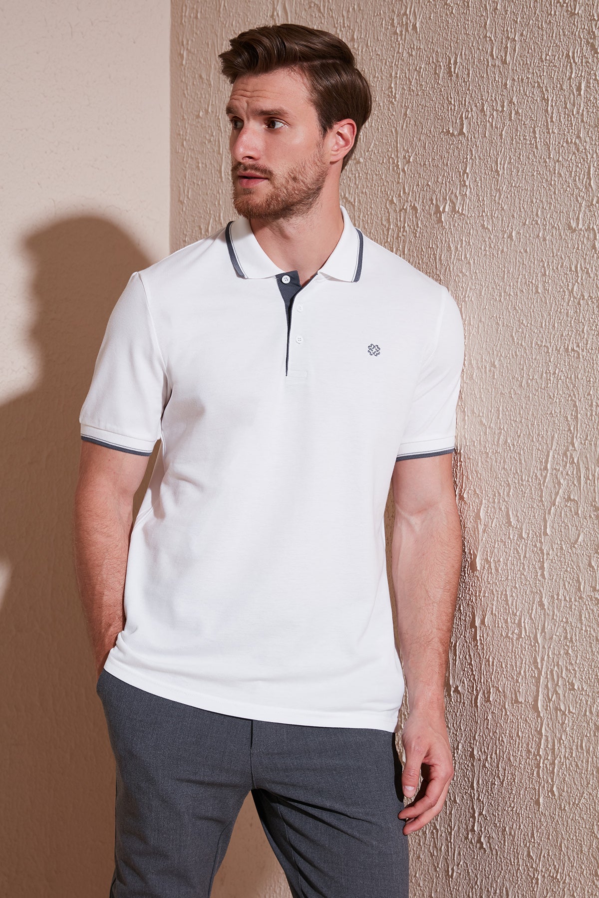 Buratti Pamuklu Regular Fit Düğmeli Polo Yaka 5'li Paket Erkek T Shirt 590211827S5 Elma Yeşili-Koyu Mavi-Kül-Beyaz-Siyah