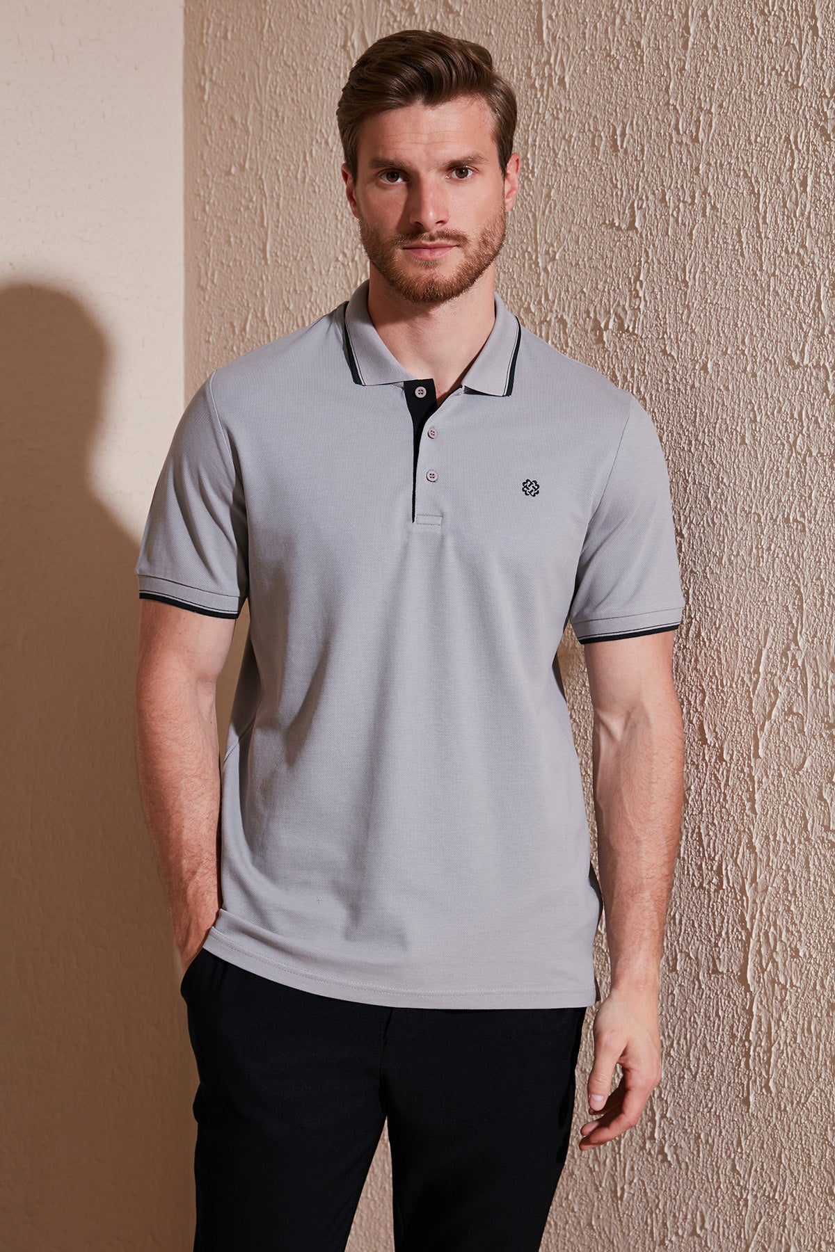 Buratti Pamuklu Regular Fit Düğmeli Polo Yaka 5'li Paket Erkek T Shirt 590211827S5 Aquamavi-Hakisarı-Tarçın-Vişne-Taş