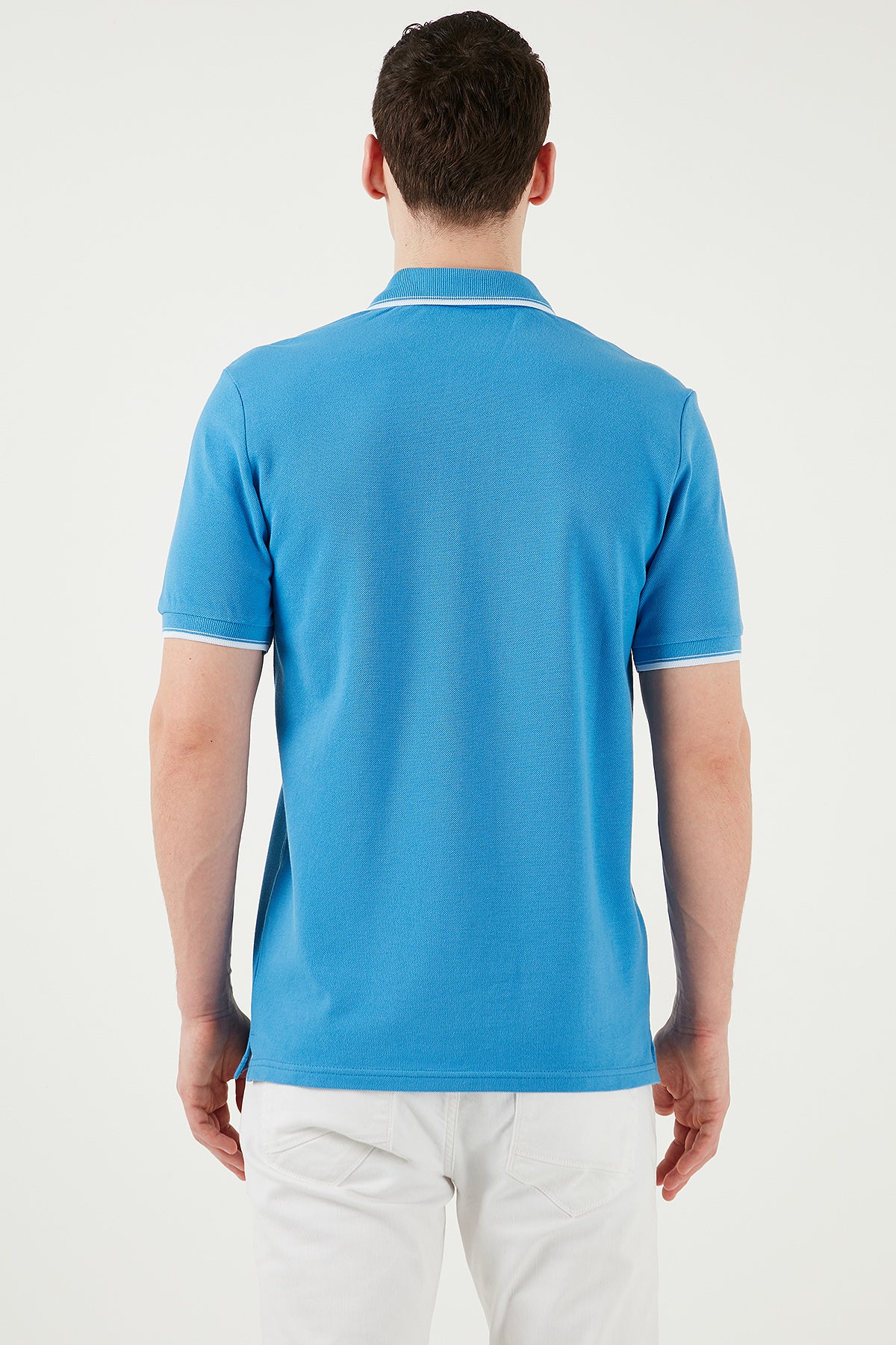 Buratti Pamuklu Slim Fit Şerit Detaylı Düğmeli Polo Yaka 4'lü Paket Erkek T Shirt 5902118S4 Antrasit-Haki-Koyu Mavi-Vizon
