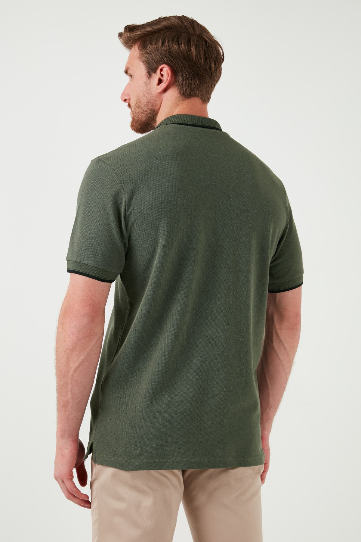 Buratti Pamuklu Slim Fit Şerit Detaylı Düğmeli Polo Yaka 5'li Paket Erkek T Shirt 5902118S5 SİYAH-HAKİ-MAVİ-LACİVERTBORDO-BEYAZ