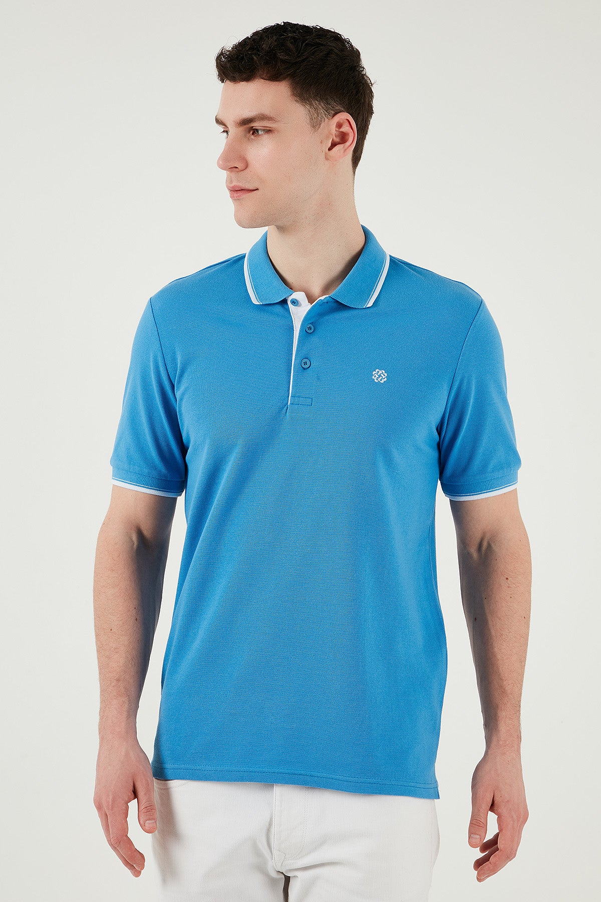 Buratti Pamuklu Slim Fit Şerit Detaylı Düğmeli Polo Yaka 5'li Paket Erkek T Shirt 5902118S5 Siyah-Taş-Koyu Mavi-Vİzon- Elma Yeşili-Beyaz