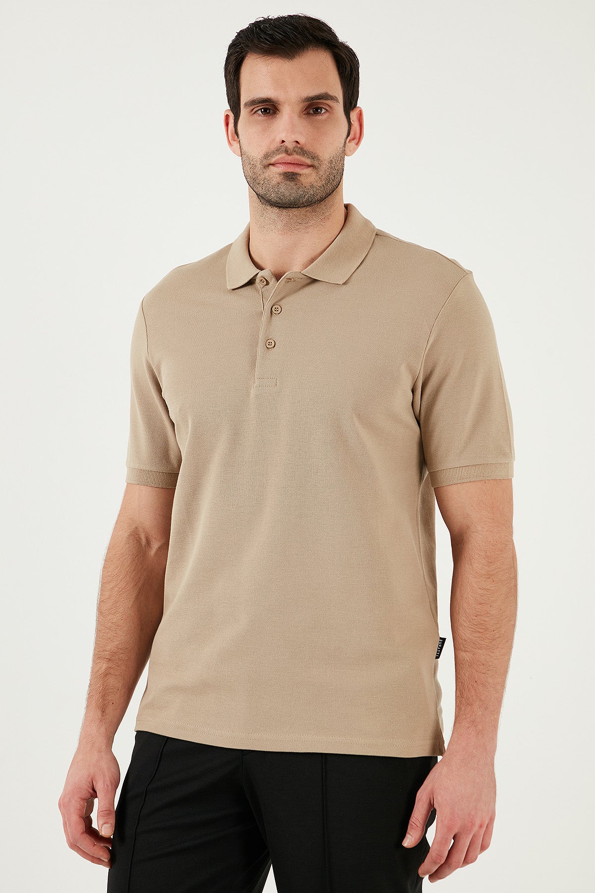 Buratti Pamuklu Regular Fit Düğmeli Polo Yaka 3'lü Paket Erkek T Shirt 5902127S3 Gül-Vizon-Kül