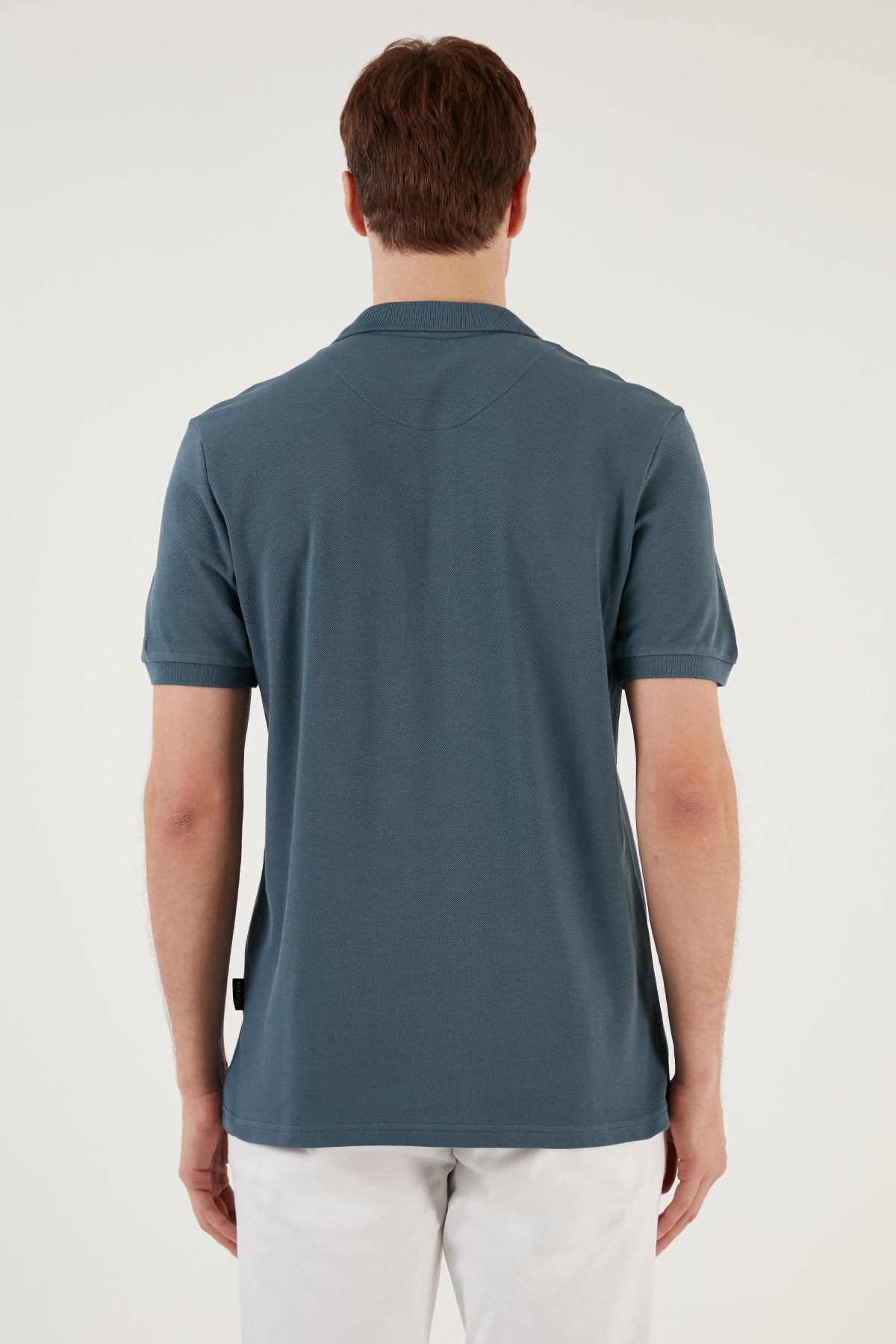 Buratti Pamuklu Regular Fit Düğmeli Polo Yaka 3'lü Paket Erkek T Shirt 5902127S3 Petrol-Gri Melanj-Beyaz