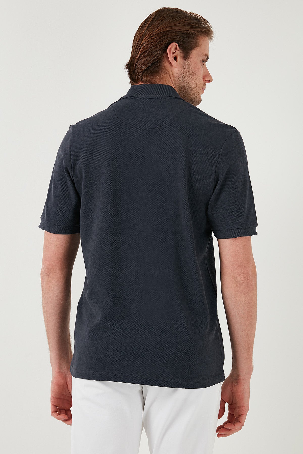 Buratti Pamuklu Regular Fit Düğmeli Polo Yaka 3'lü Paket Erkek T Shirt 5902127S3 Antrasit-Haki-İndigo