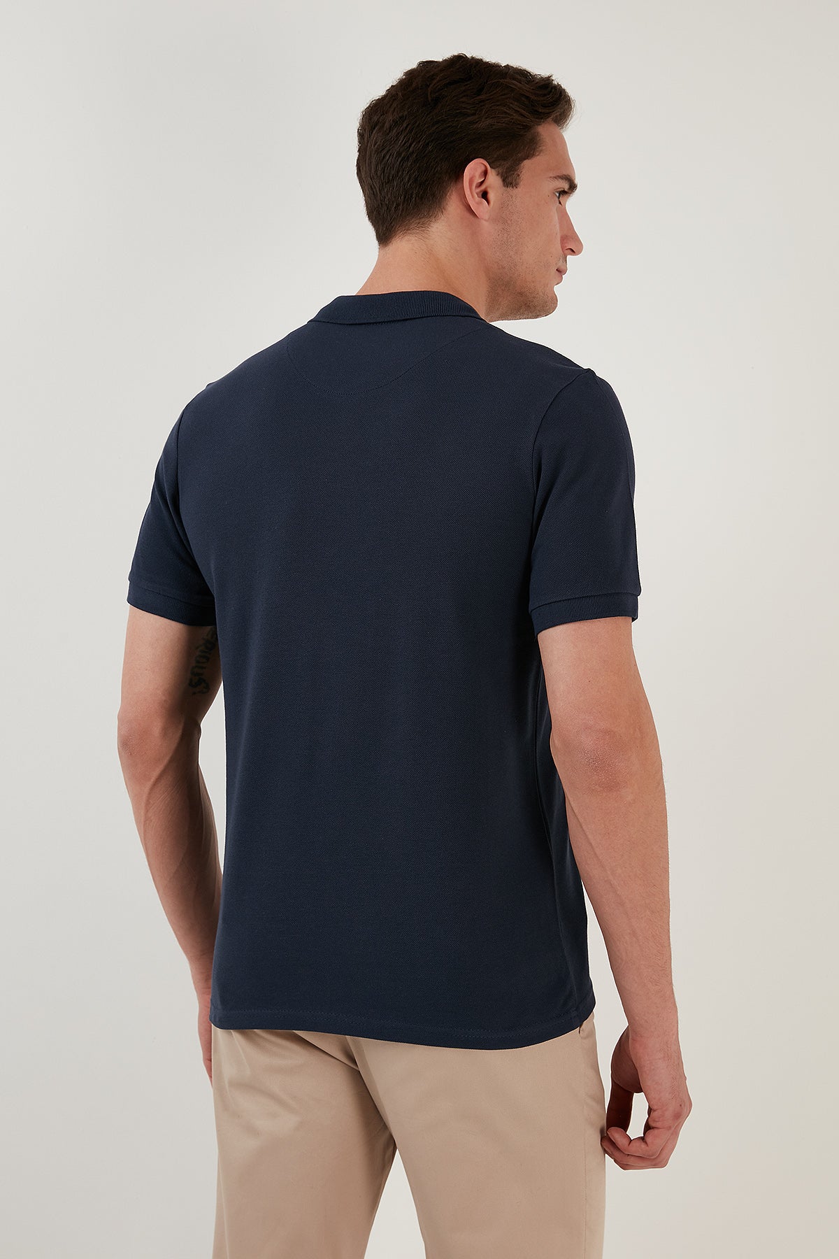 Buratti Pamuklu Regular Fit Düğmeli Polo Yaka 4'lü Paket Erkek T Shirt 5902127S4 Beyaz-Vişne-İndigo-Saks
