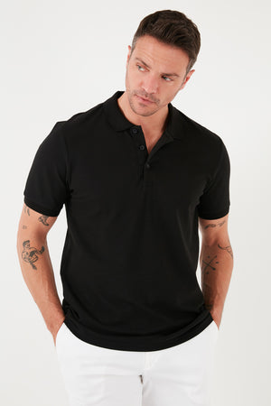 Buratti Pamuklu Regular Fit Düğmeli Polo Yaka 5'li Paket Erkek T Shirt 5902127S5 Siyah-Beyaz-Kırmızı-Gri Melanj-Mavi