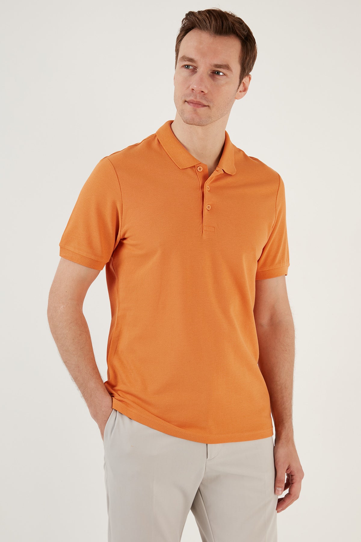 Buratti Pamuklu Regular Fit Düğmeli Polo Yaka 5'li Paket Erkek T Shirt 5902127S5 Vişne-Hardal-Benetton-Elma Yeşili-Koyu Mavi