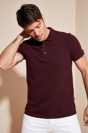 Buratti Pamuklu Regular Fit Düğmeli Polo Yaka 5'li Paket Erkek T Shirt 5902127S5 Beyaz-Kırmızı-Vişne-İndigo-Saks