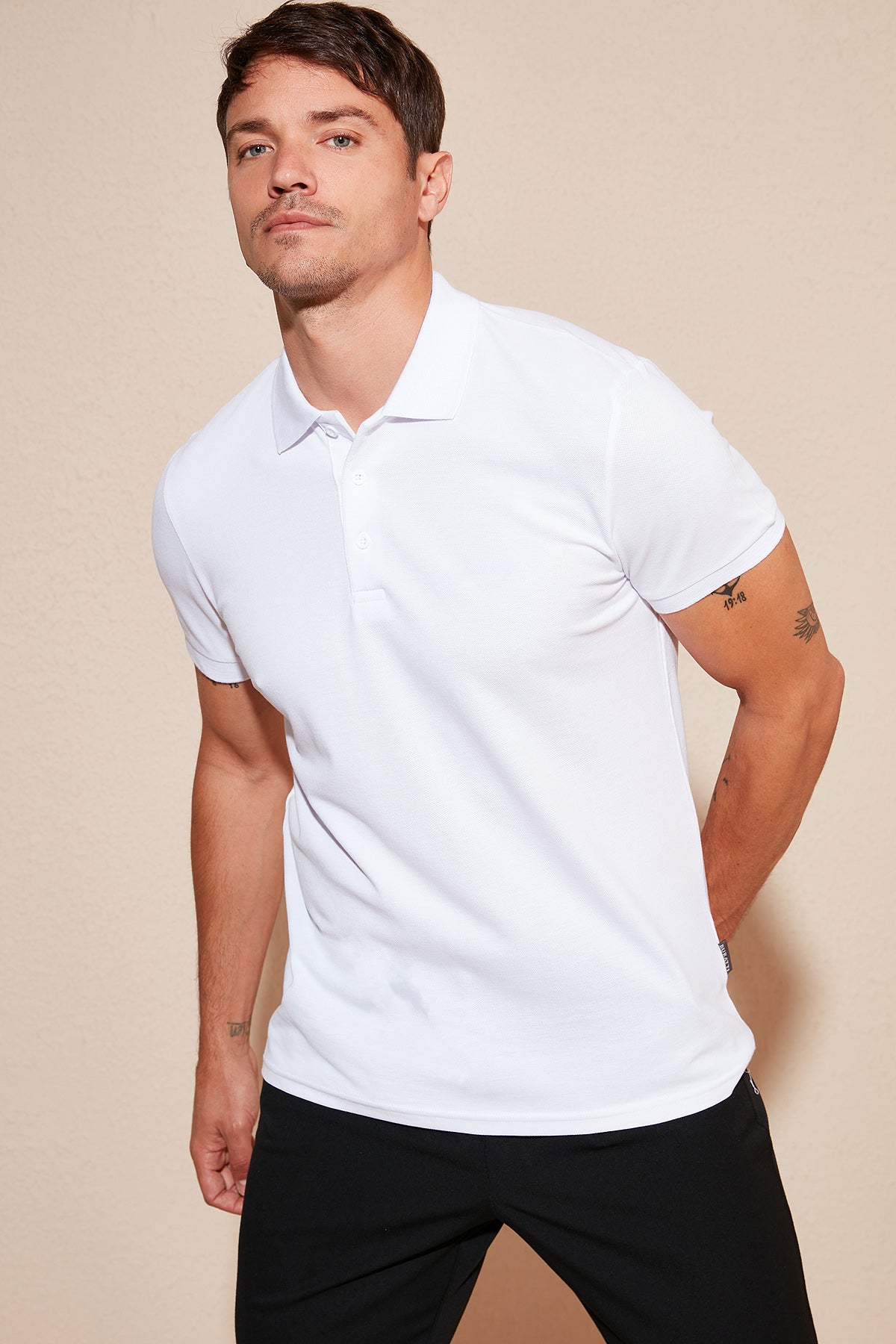 Buratti Pamuklu Regular Fit Düğmeli Polo Yaka 5'li Paket Erkek T Shirt 5902127S5 Beyaz-Kırmızı-Vişne-İndigo-Saks