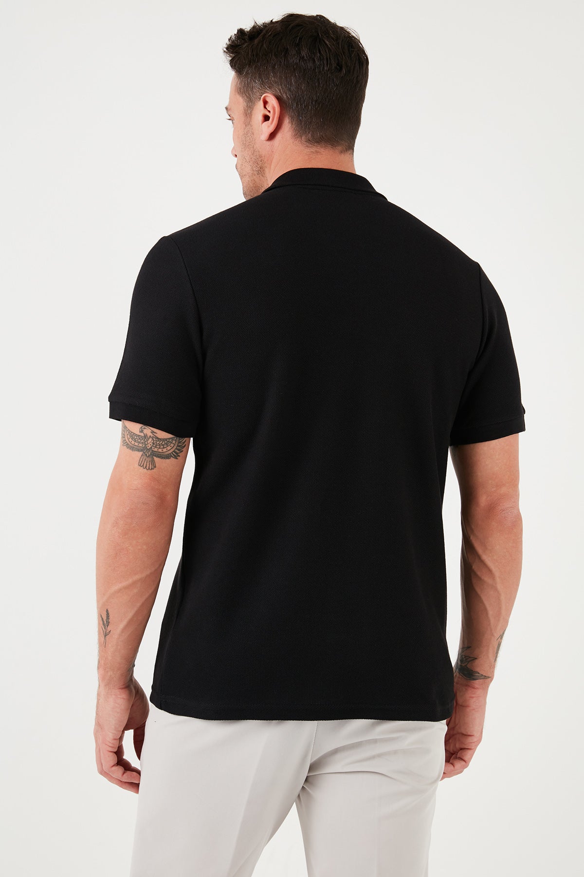 Buratti Pamuklu Regular Fit Yarım Fermuarlı 3'lü Paket Erkek Polo Yaka T Shirt 5902434S3 Siyah-Gri-Vizon