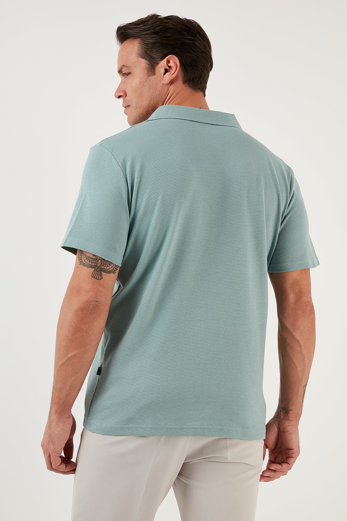 Buratti Pamuklu Regular Fit Kısa Kollu 2'li Paket Erkek Gömlek 5902640S2 SİYAH-MİNT
