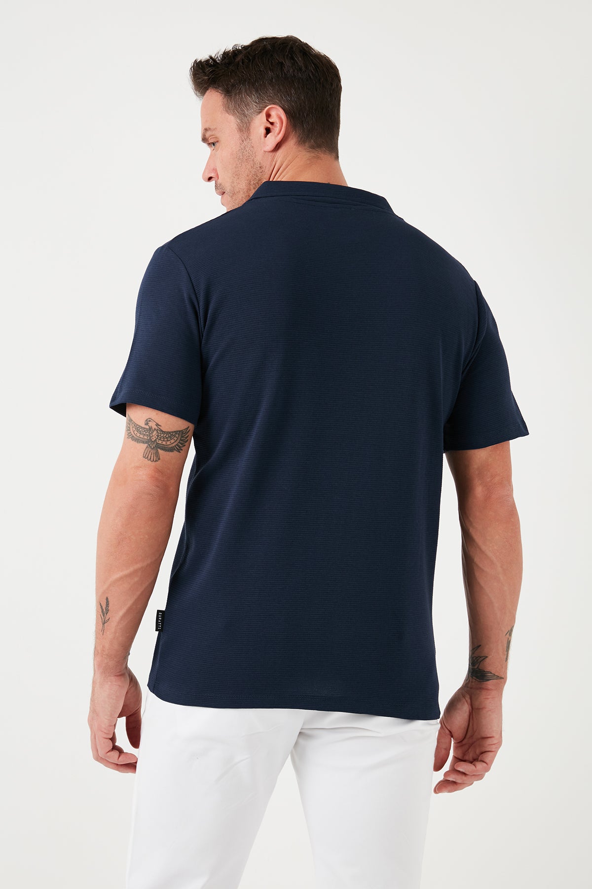 Buratti Pamuklu Regular Fit Kısa Kollu 2'li Paket Erkek Gömlek 5902640S2 İndigo-Açık Gri
