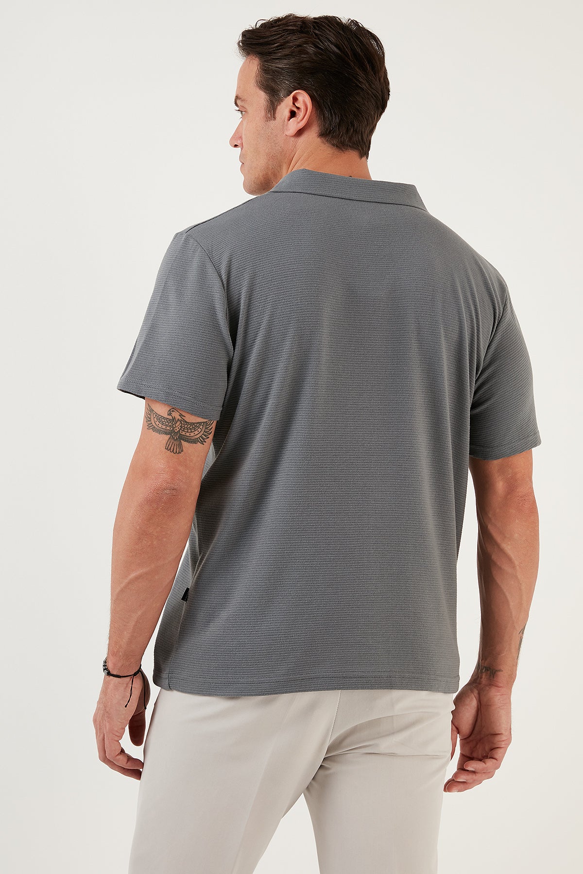 Buratti Pamuklu Regular Fit Kısa Kollu 2'li Paket Erkek Gömlek 5902640S2 Açık Haki-İndigo