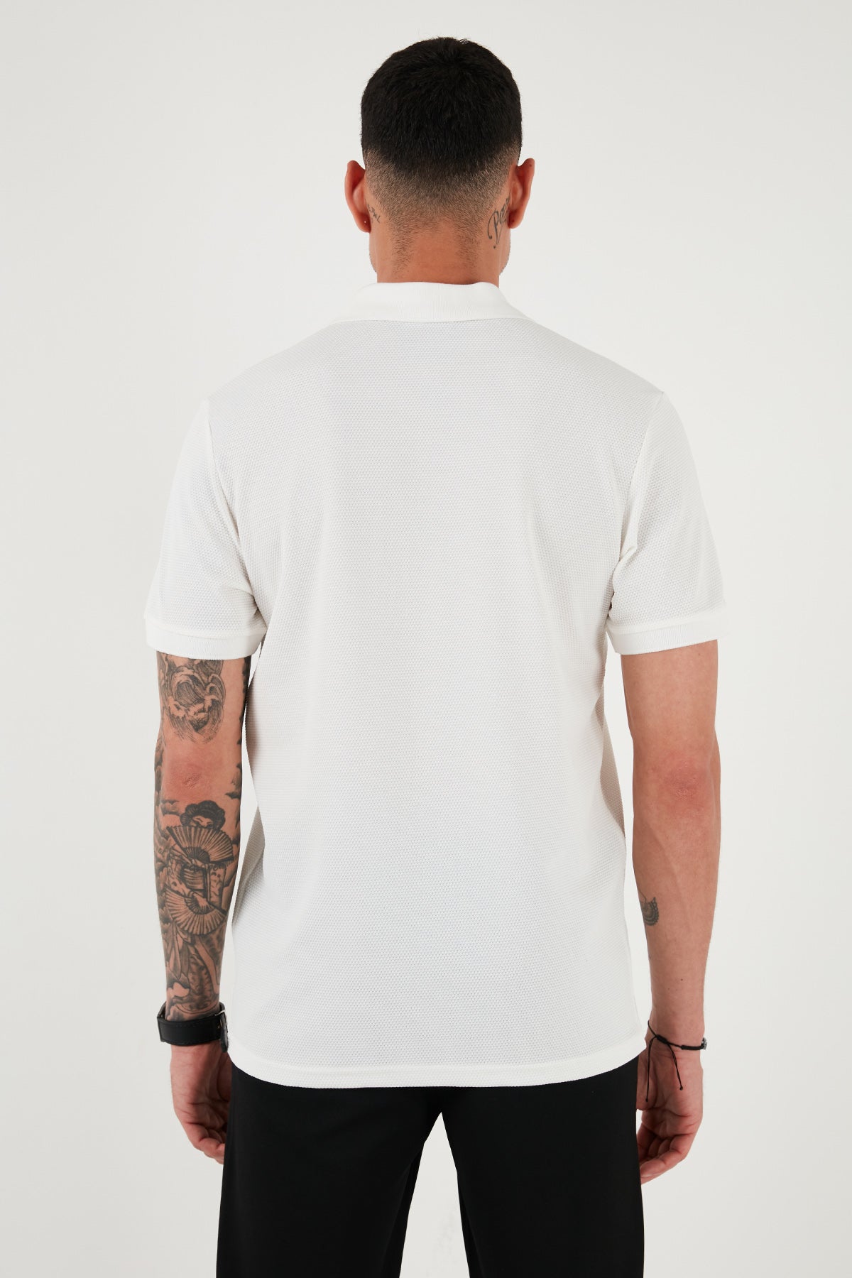 Buratti Pamuklu Regular Fit 3'lü Paket Erkek Polo Yaka T Shirt 59029641527S3 Siyah-Beyaz-Vişne