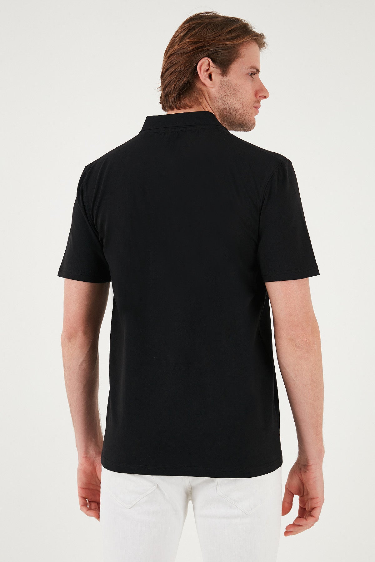 Buratti Streç Pamuklu Regular Fit Yarım Fermuarlı 3'lü Paket Erkek Polo Yaka T Shirt 5902972S3 Siyah-Siyah-Siyah