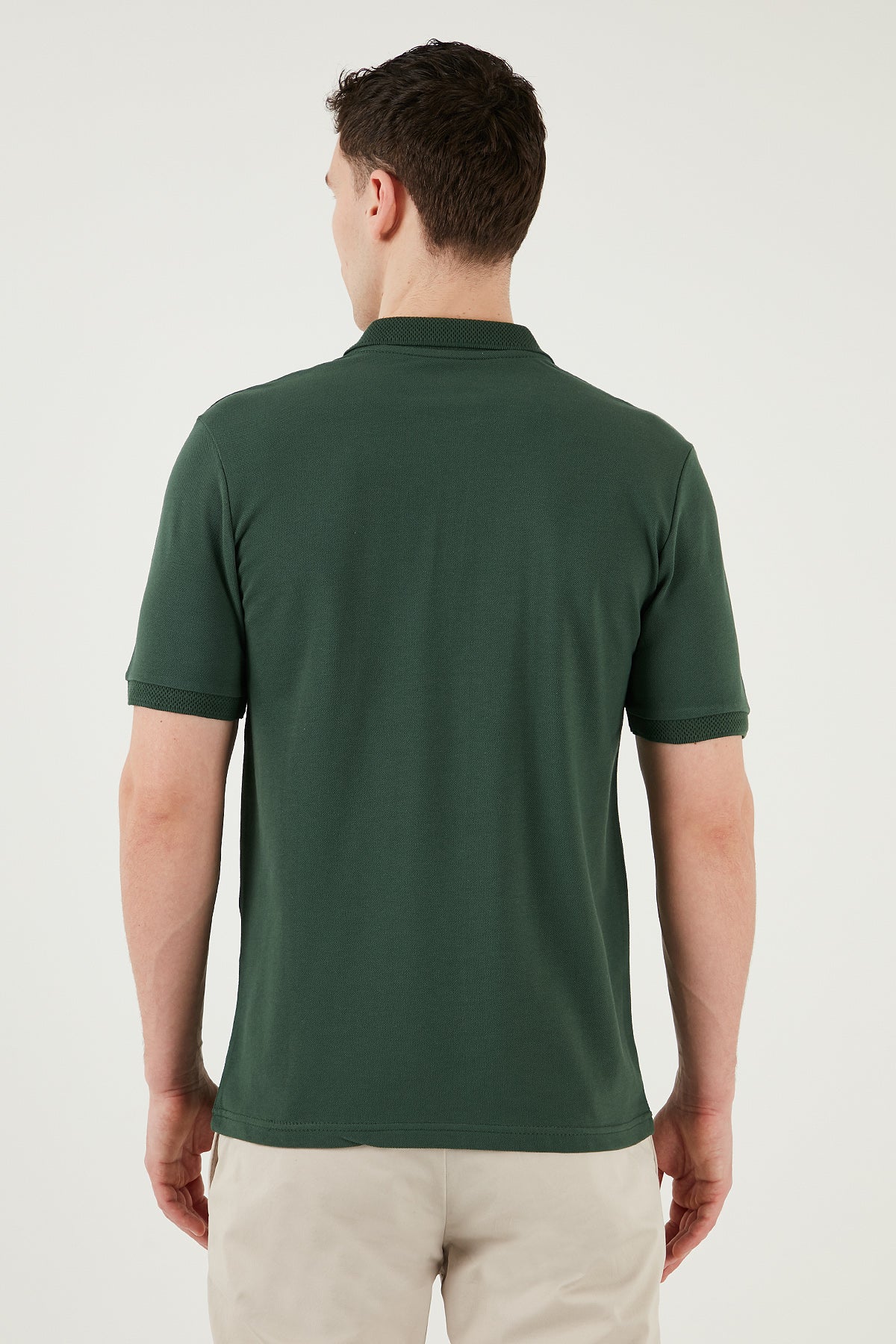 Buratti Pamuklu Regular Fit Yarım Fermuarlı 3'lü Paket Erkek Polo Yaka T Shirt 5903008S3 Siyah-Nefti-Saks