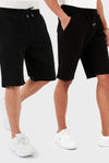 Buratti Pamuklu Regular Fit Normal Bel Cepli 2'li Paket Erkek Şort 590804142S2 SİYAH-SİYAH