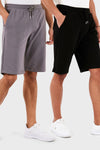 Buratti Pamuklu Regular Fit Normal Bel Cepli 2'li Paket Erkek Şort 590804142S2 SİYAH-ANTRASİT