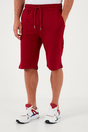Buratti Pamuklu Regular Fit Normal Bel Cepli 2'li Paket Erkek Şort 590804142S2 SİYAH-BORDO