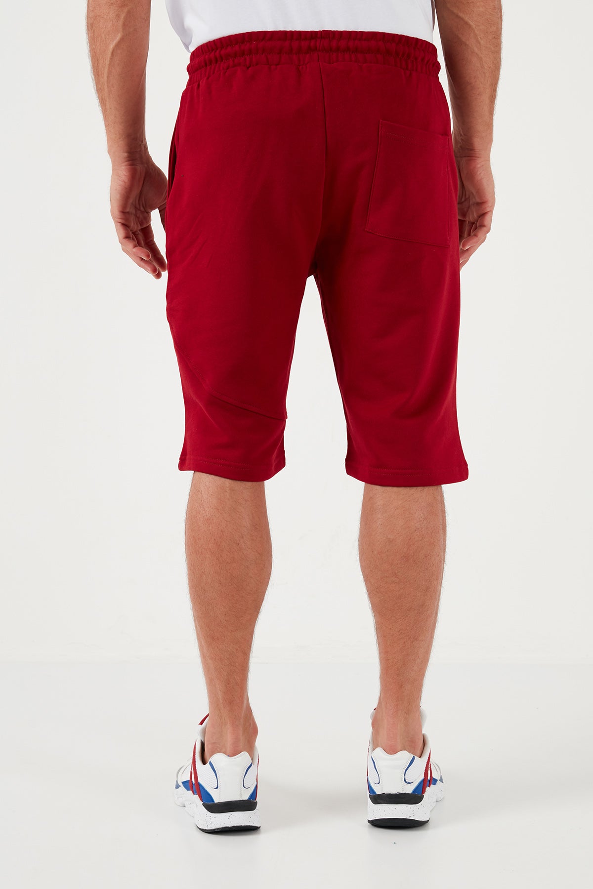 Buratti Pamuklu Regular Fit Normal Bel Cepli 2'li Paket Erkek Şort 590804142S2 SİYAH-BORDO