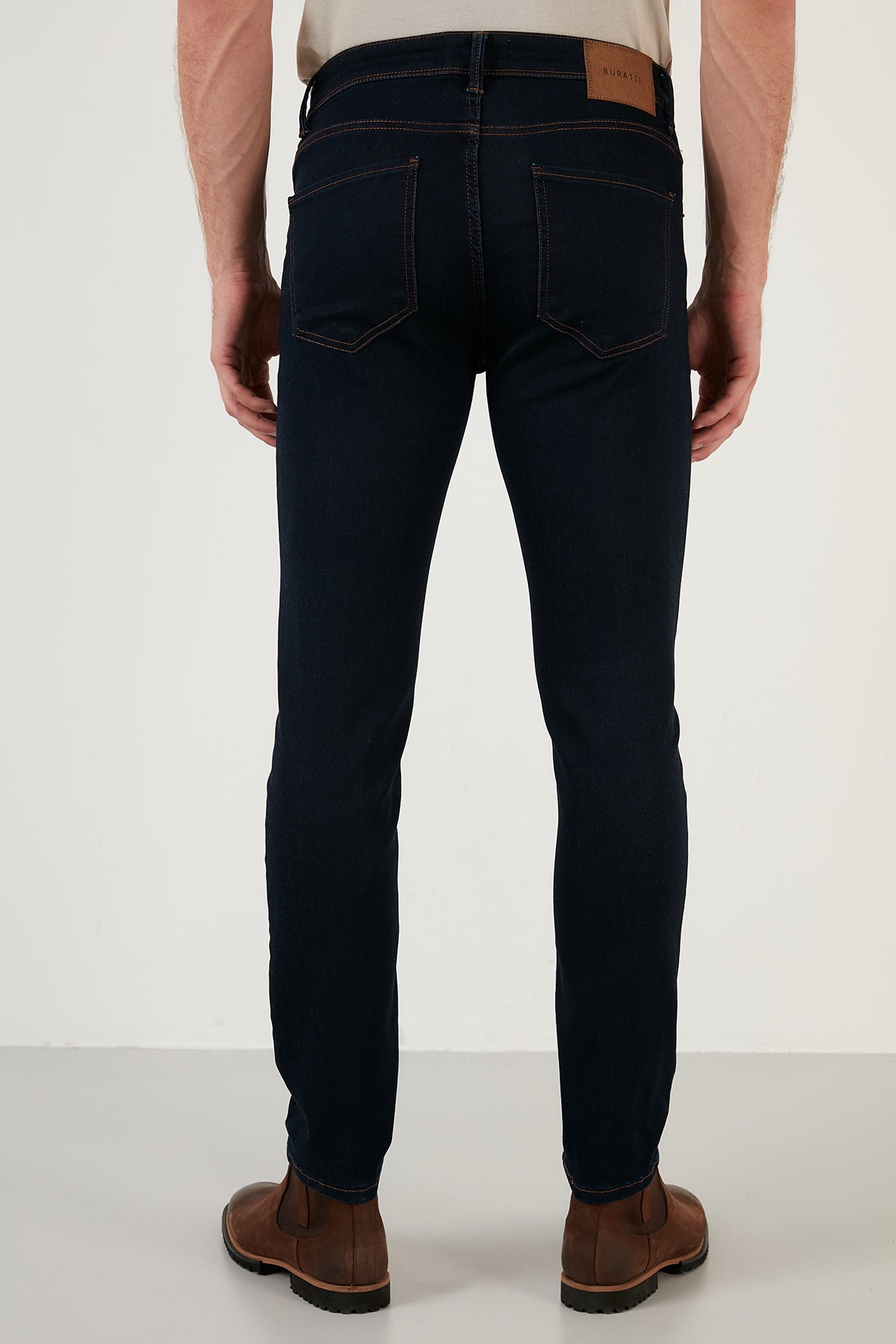 Buratti Pamuklu Normal Bel Slim Fit Dar Paça Jeans Erkek Kot Pantolon 1113F132NAPOLI LACİVERT