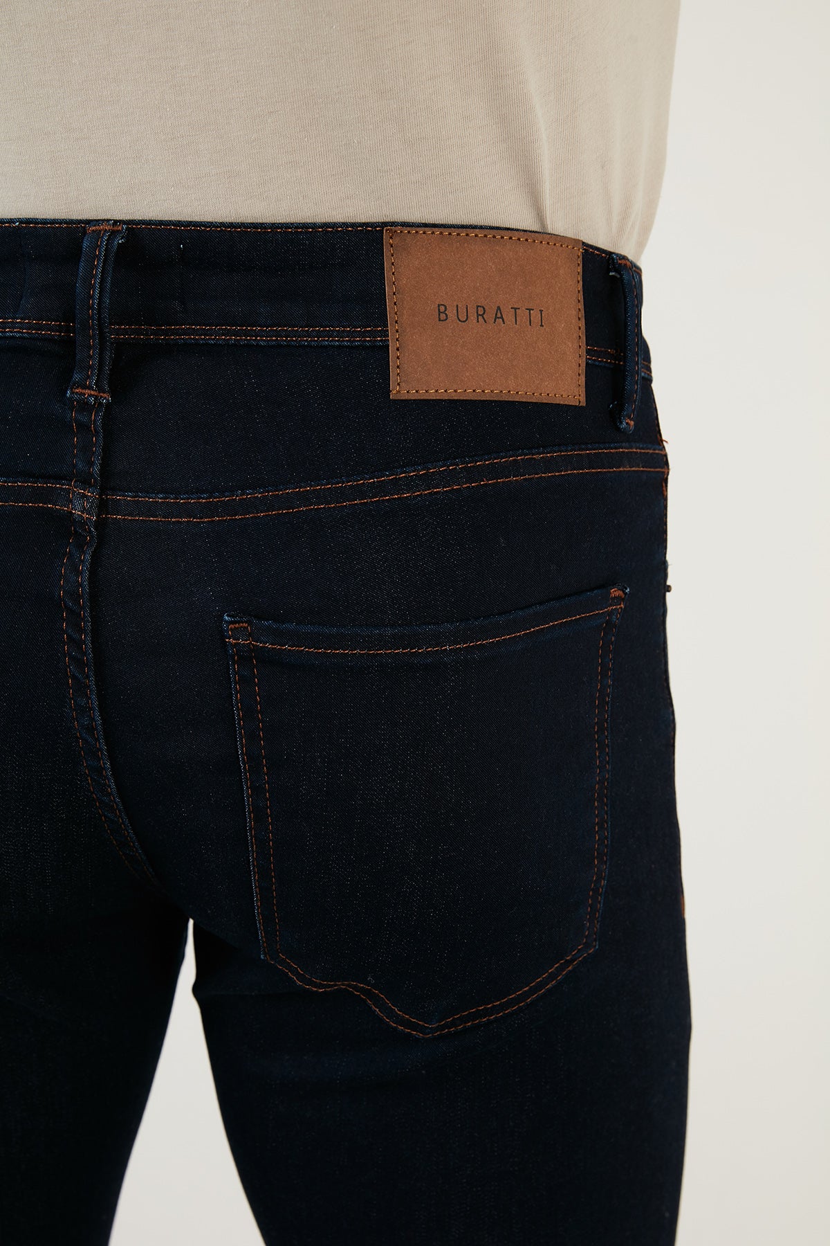 Buratti Pamuklu Normal Bel Slim Fit Dar Paça Jeans Erkek Kot Pantolon 1113F132NAPOLI LACİVERT