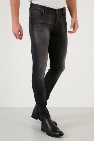 Buratti Pamuklu Normal Bel Slim Fit Dar Paça Jeans Erkek Kot Pantolon 1113M142NAPOLI SİYAH