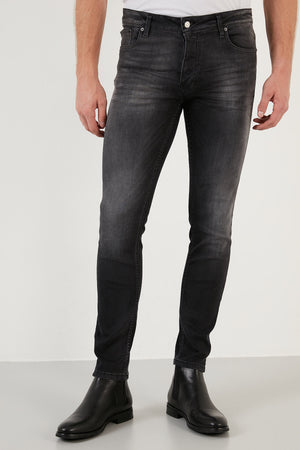 Buratti Pamuklu Normal Bel Slim Fit Dar Paça Jeans Erkek Kot Pantolon 1113M142NAPOLI SİYAH