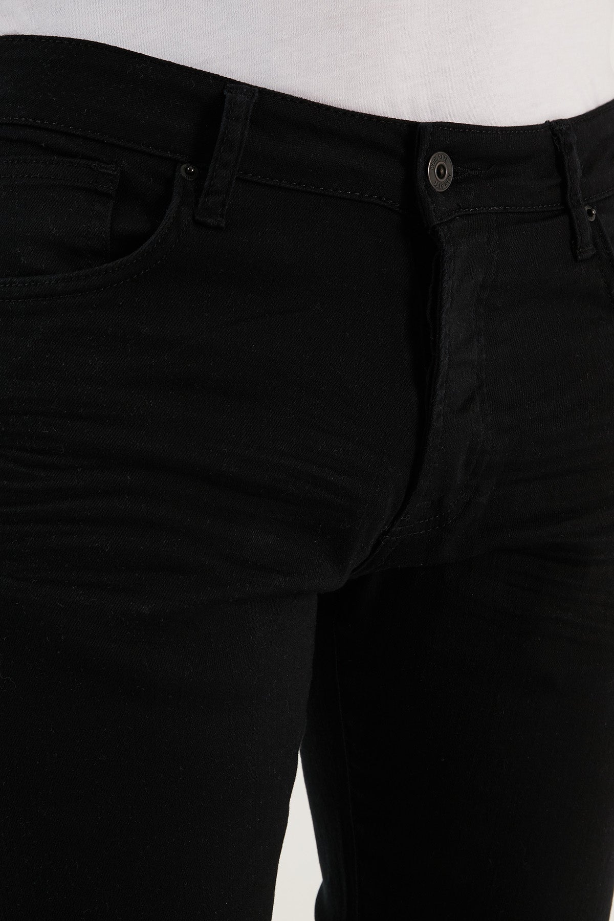 Buratti Coldblack Pamuklu Slim Fit UV Korumalı Serin Tutan Jeans Erkek Kot Pantolon 1115F01NAPOLI SİYAH