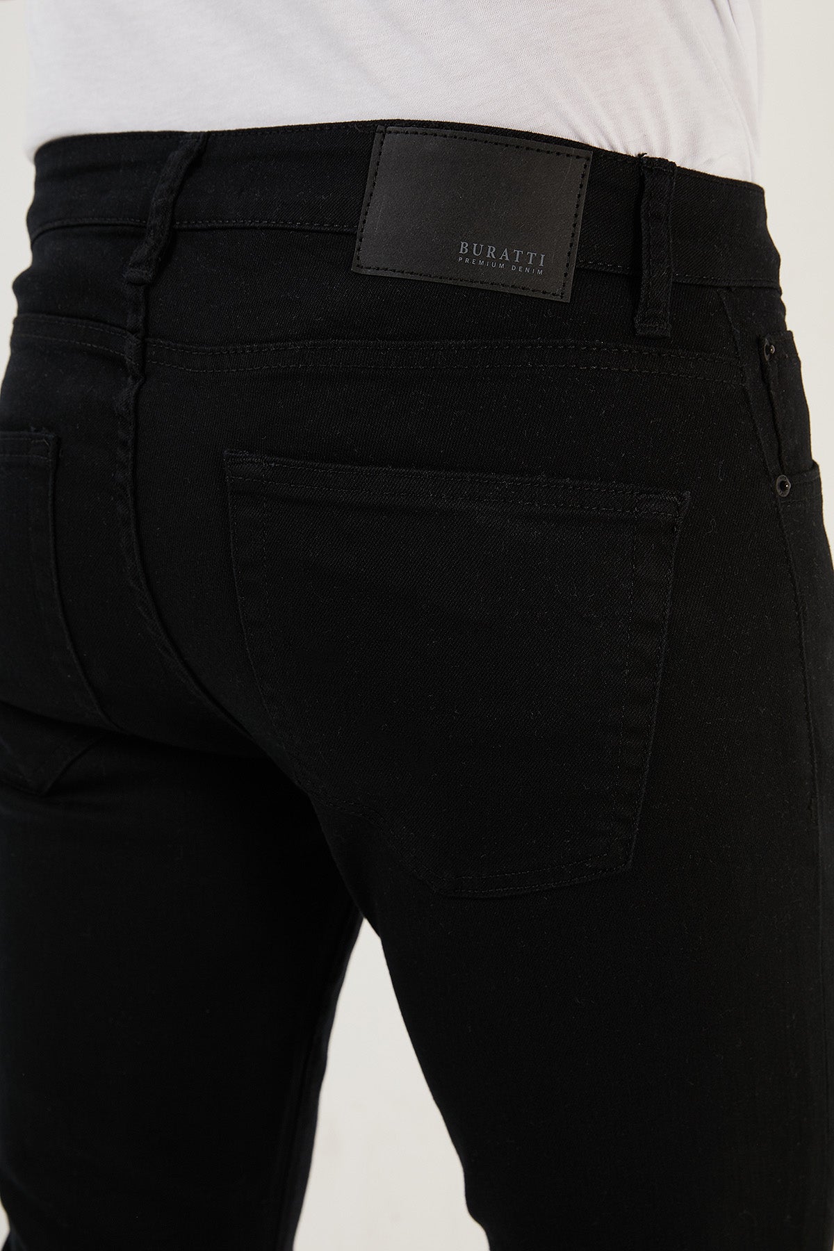 Buratti Coldblack Pamuklu Slim Fit UV Korumalı Serin Tutan Jeans Erkek Kot Pantolon 1115F01NAPOLI SİYAH