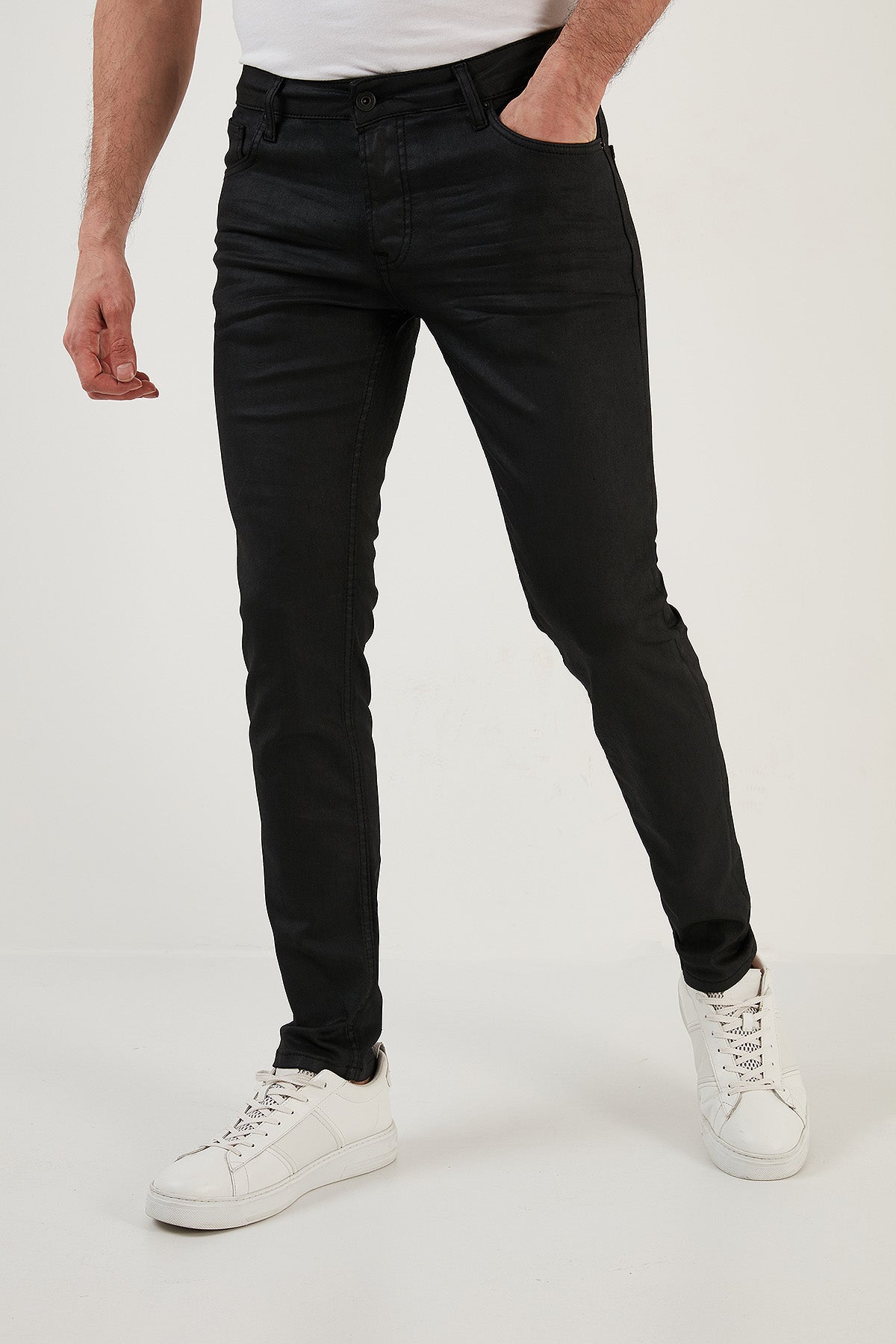 Buratti Pamuklu Normal Bel Slim Fit Dar Paça Jeans Erkek Kot Pantolon 1115F07NAPOLI SİYAH