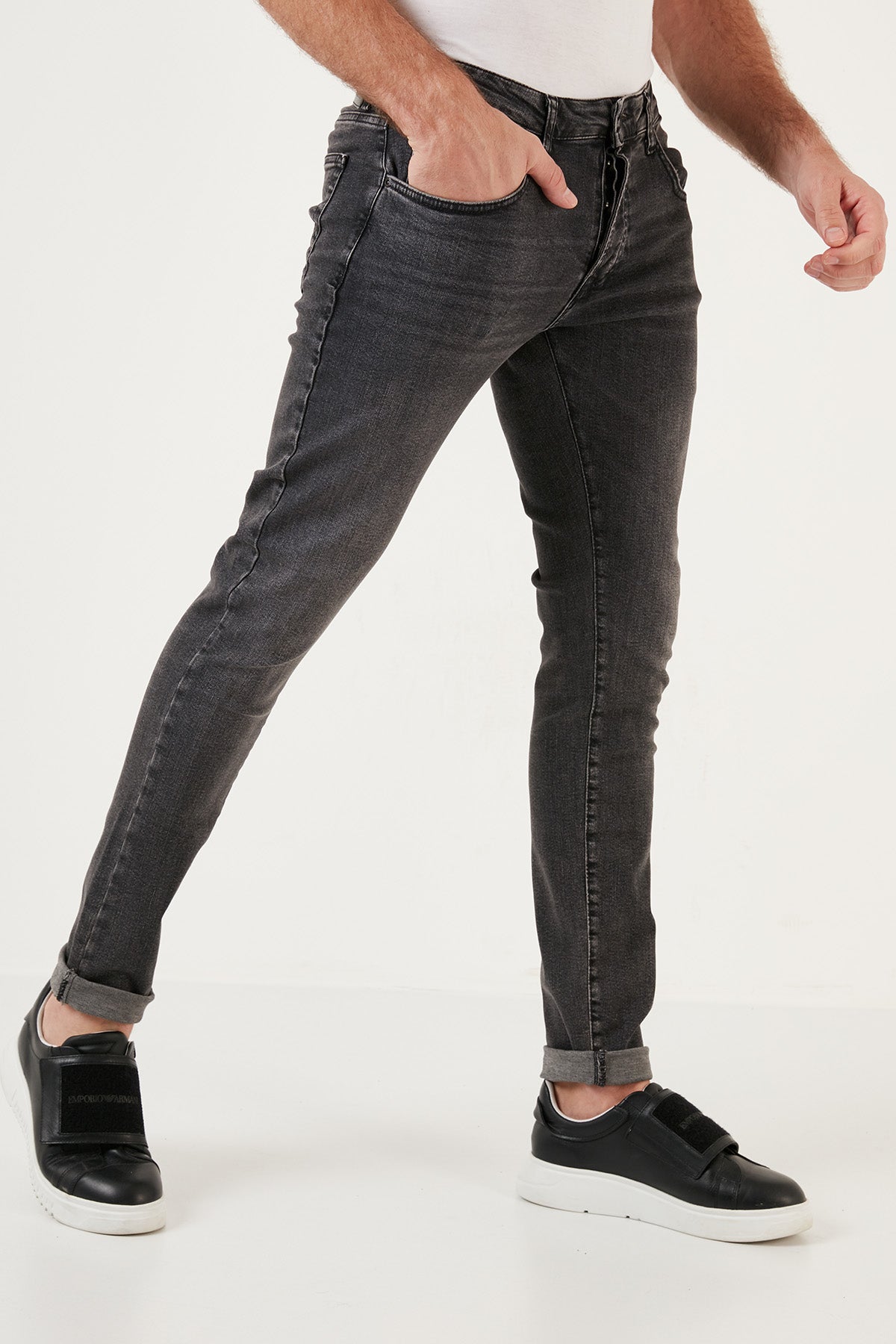 Buratti Pamuklu Normal Bel Slim Fit Dar Paça Jeans Erkek Kot Pantolon 1115J28NAPOLI SİYAH