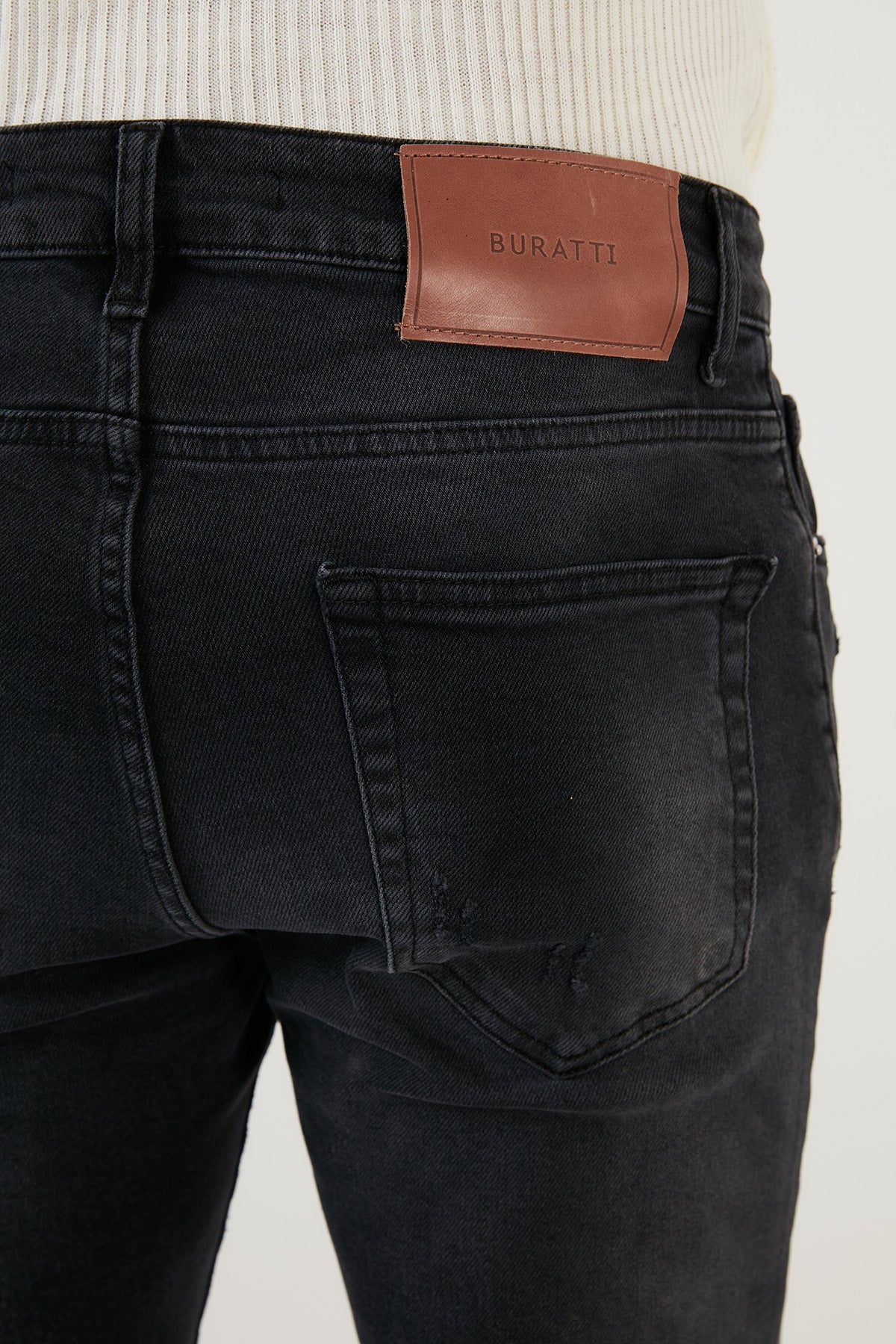 Buratti Pamuklu Normal Bel Slim Fit Dar Paça Jeans Erkek Kot Pantolon 1115M137NAPOLI SİYAH