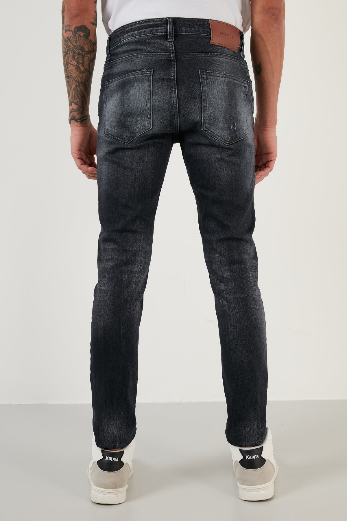 Buratti Pamuklu Normal Bel Slim Fit Dar Paça Jeans Erkek Kot Pantolon 1115M140NAPOLI SİYAH