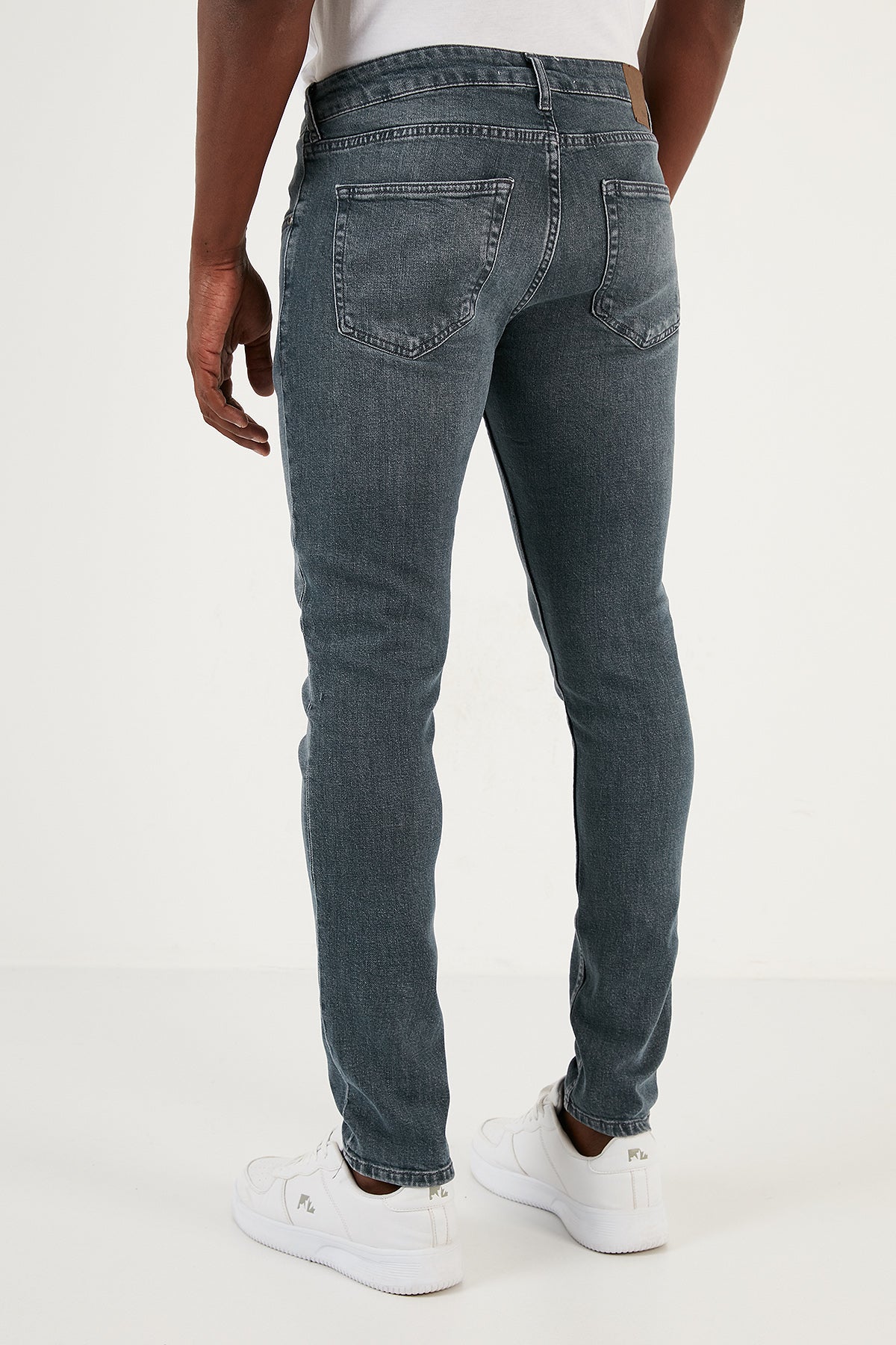 Buratti Streç Pamuklu Normal Bel Dar Paça Slim Fit Jeans Erkek Kot Pantolon 1116J12NAPOLI GRİ