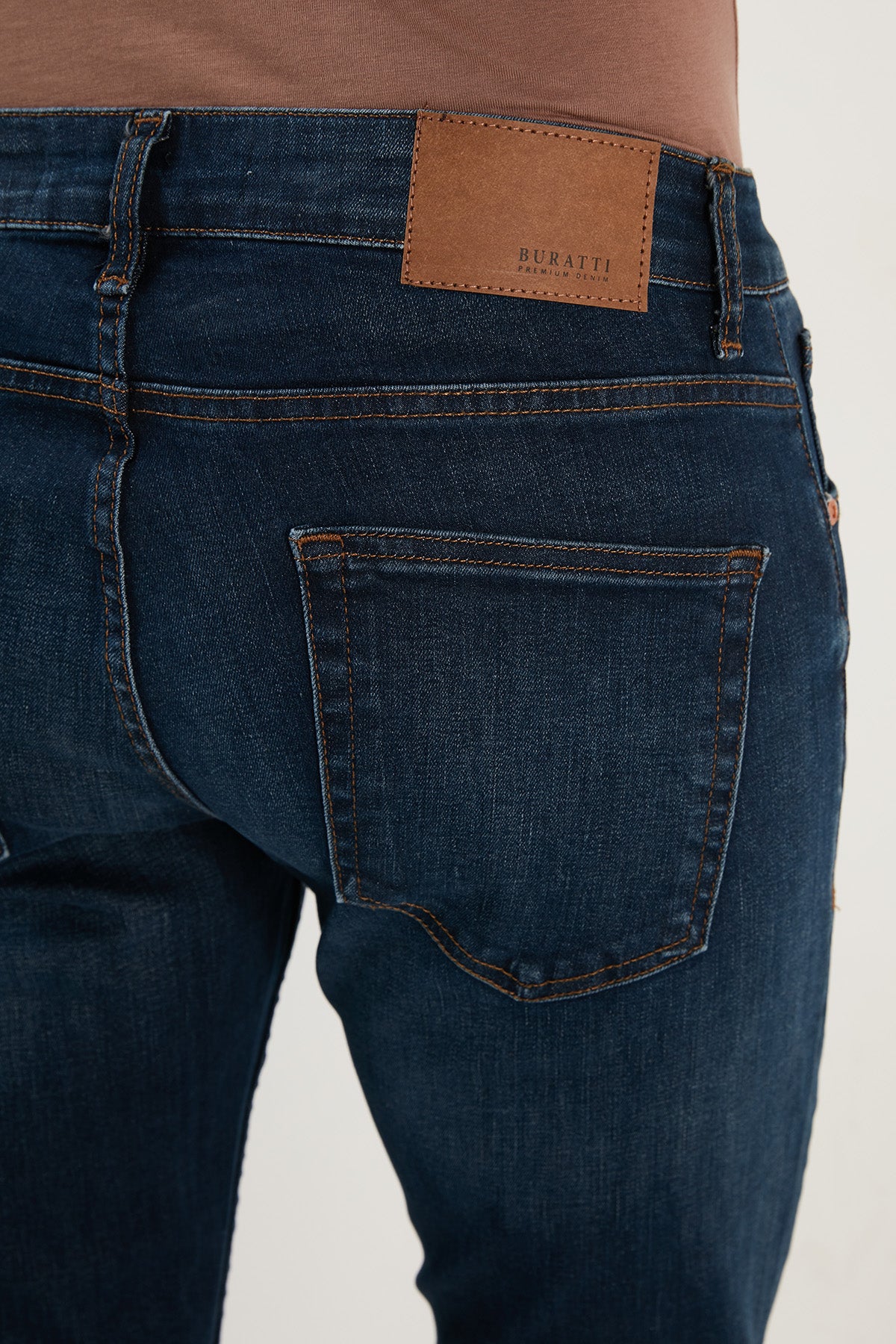 Buratti Pamuklu Normal Bel Slim Fit Dar Paça Jeans Erkek Kot Pantolon 1116M09NAPOLI KOYU MAVİ