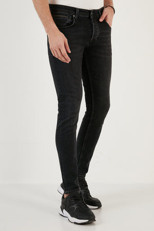 Buratti Pamuklu Normal Bel Slim Fit Dar Paça Jeans Erkek Kot Pantolon 1130J71NAPOLI SİYAH