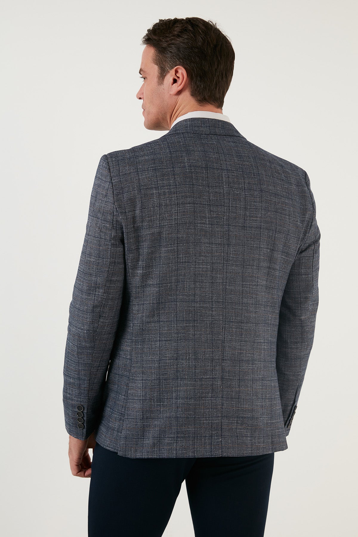 Buratti Slim Fit 6 Drop Tek Yırtmaçlı Blazer Erkek Ceket 216TAZİRO KOYU LACİVERT