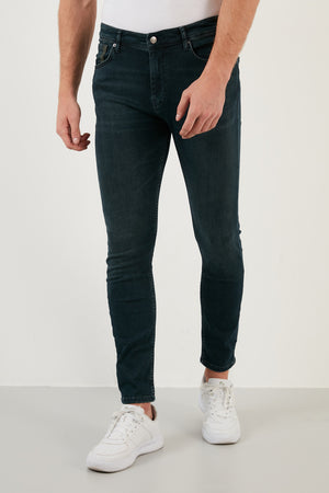 Buratti Pamuklu Yüksek Bel Slim Fit Dar Paça Jeans Erkek Kot Pantolon 3005H135TOKYO LACİVERT