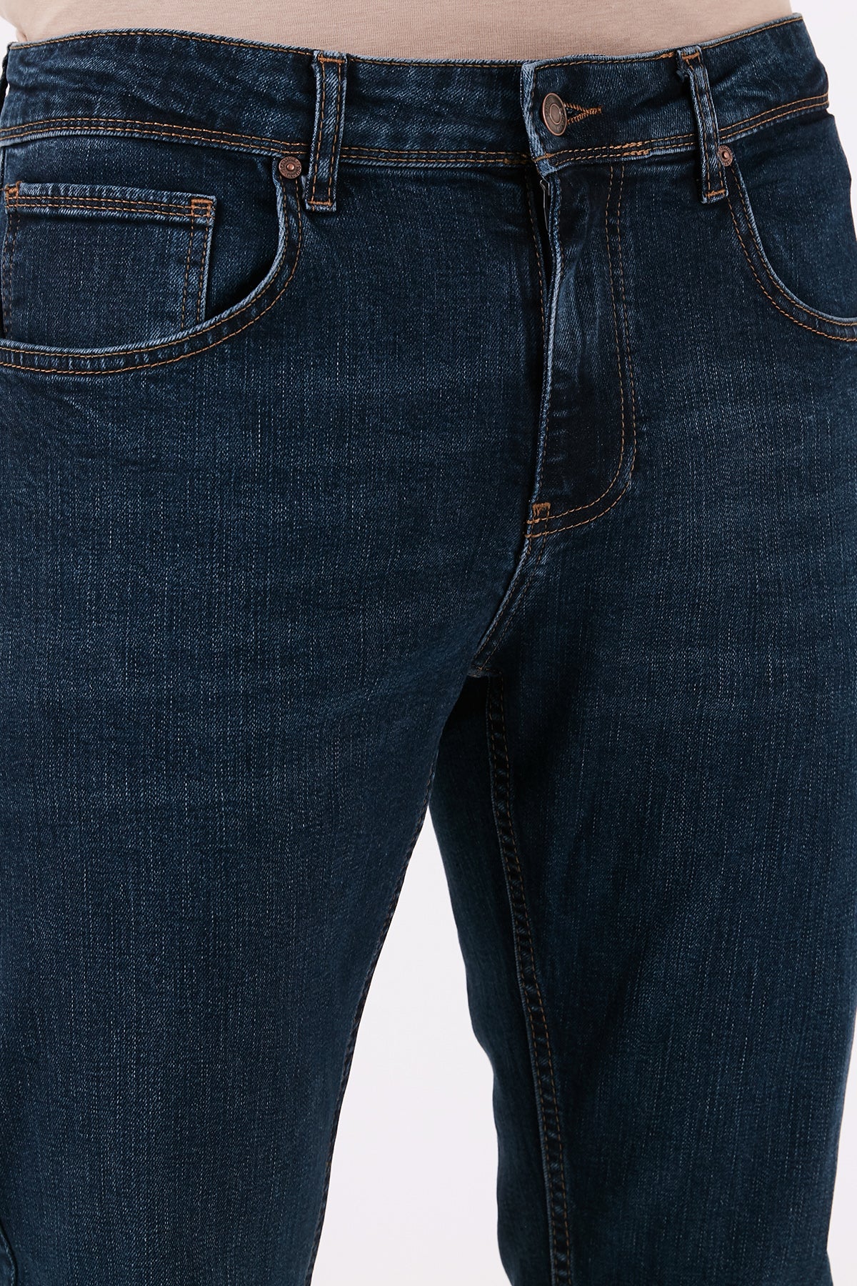 Buratti Pamuklu Yüksek Bel Slim Fit Boru Paça Jeans Erkek Kot Pantolon 3300J65TOKYO LACİVERT