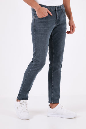 Buratti Pamuklu Yüksek Bel Slim Fit Boru Paça Jeans Erkek Kot Pantolon 3300J90TOKYO MAVİ