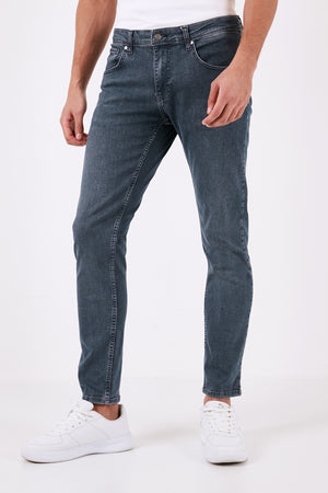 Buratti Pamuklu Yüksek Bel Slim Fit Boru Paça Jeans Erkek Kot Pantolon 3300J90TOKYO MAVİ