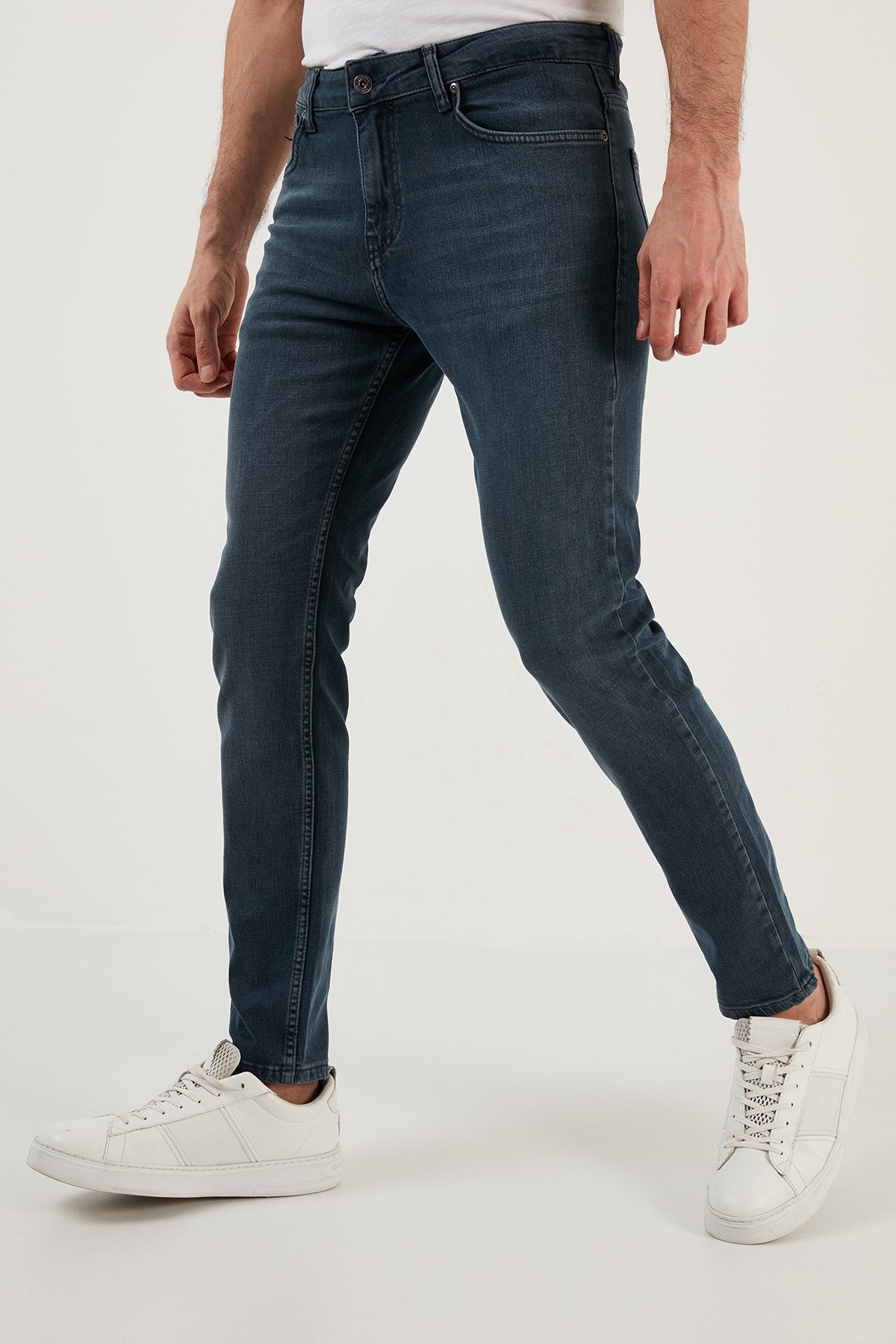 Buratti Pamuklu Yüksek Bel Slim Fit Dar Paça Jeans Erkek Kot Pantolon 3301M11TOKYO LACİVERT