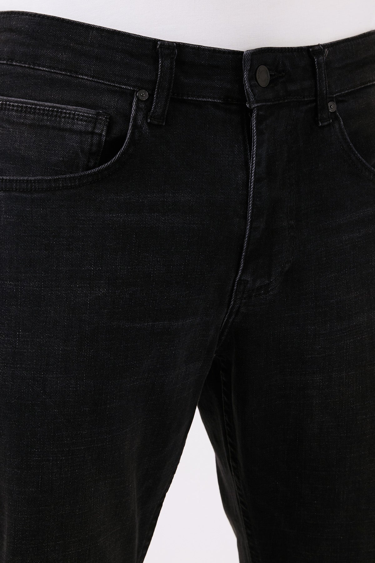 Buratti Pamuklu Yüksek Bel Comfort Fit Boru Paça Jeans Erkek Kot Pantolon 4411J64TEXAS SİYAH